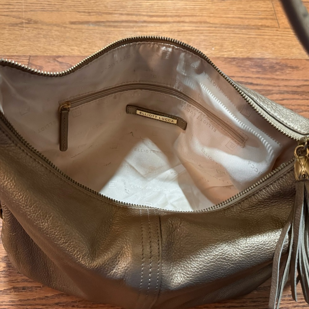 Gold, Genuine Leather Elliot Lucca Purse - Picture 8 of 13